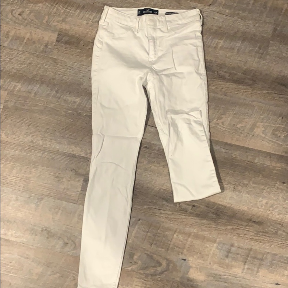 High rise white jegging